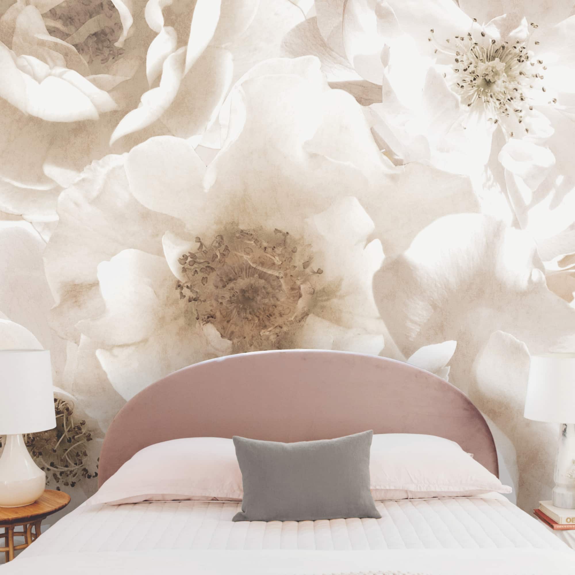 RoomMates Mr. Kate Creamy Floral Peel & Stick Wallpaper Mural